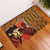 African-American Mother's Day Rubber Doormat Black Mom And Son Kente Pattern