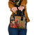 African-American Mother's Day Shoulder Handbag Black Mom And Son Kente Pattern