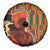 African-American Mother's Day Spare Tire Cover Black Mom And Son Kente Pattern