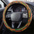 African-American Mother's Day Steering Wheel Cover Black Mom And Son Kente Pattern