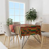 African-American Mother's Day Tablecloth Black Mom And Son Kente Pattern