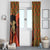 African-American Mother's Day Window Curtain Black Mom And Son Kente Pattern