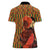African-American Mother's Day Women Polo Shirt Black Mom And Son Kente Pattern