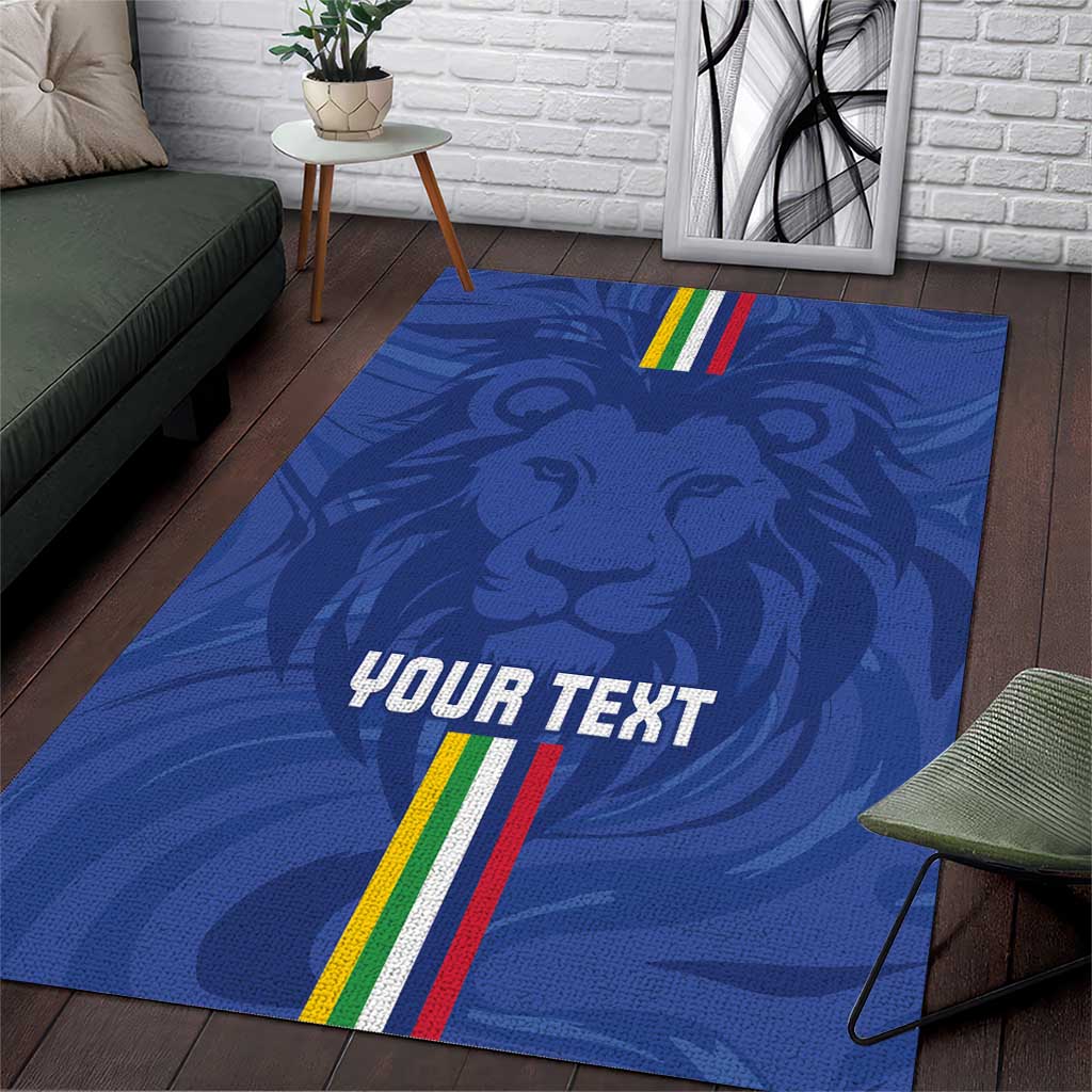 Custom Central African Republic Football Area Rug Go Les Fauves Go