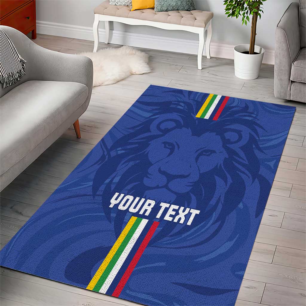 Custom Central African Republic Football Area Rug Go Les Fauves Go