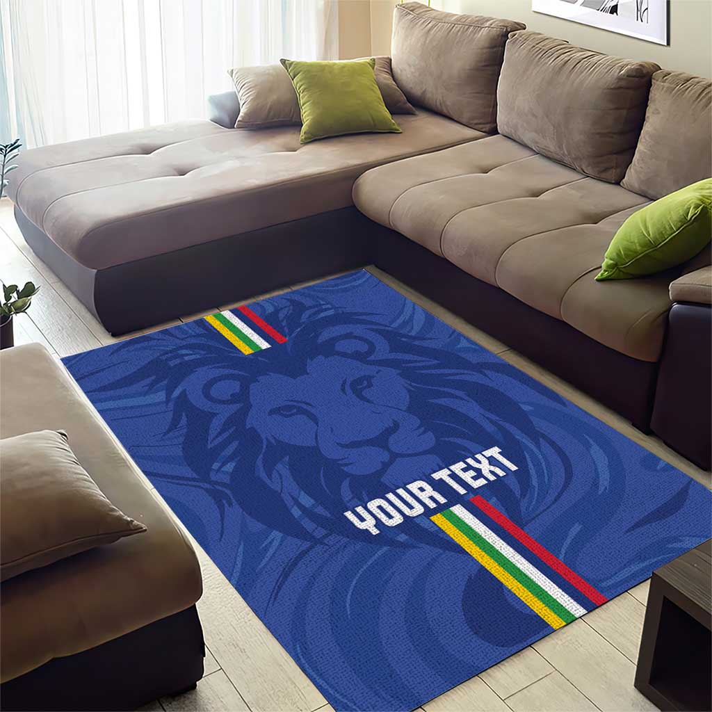 Custom Central African Republic Football Area Rug Go Les Fauves Go