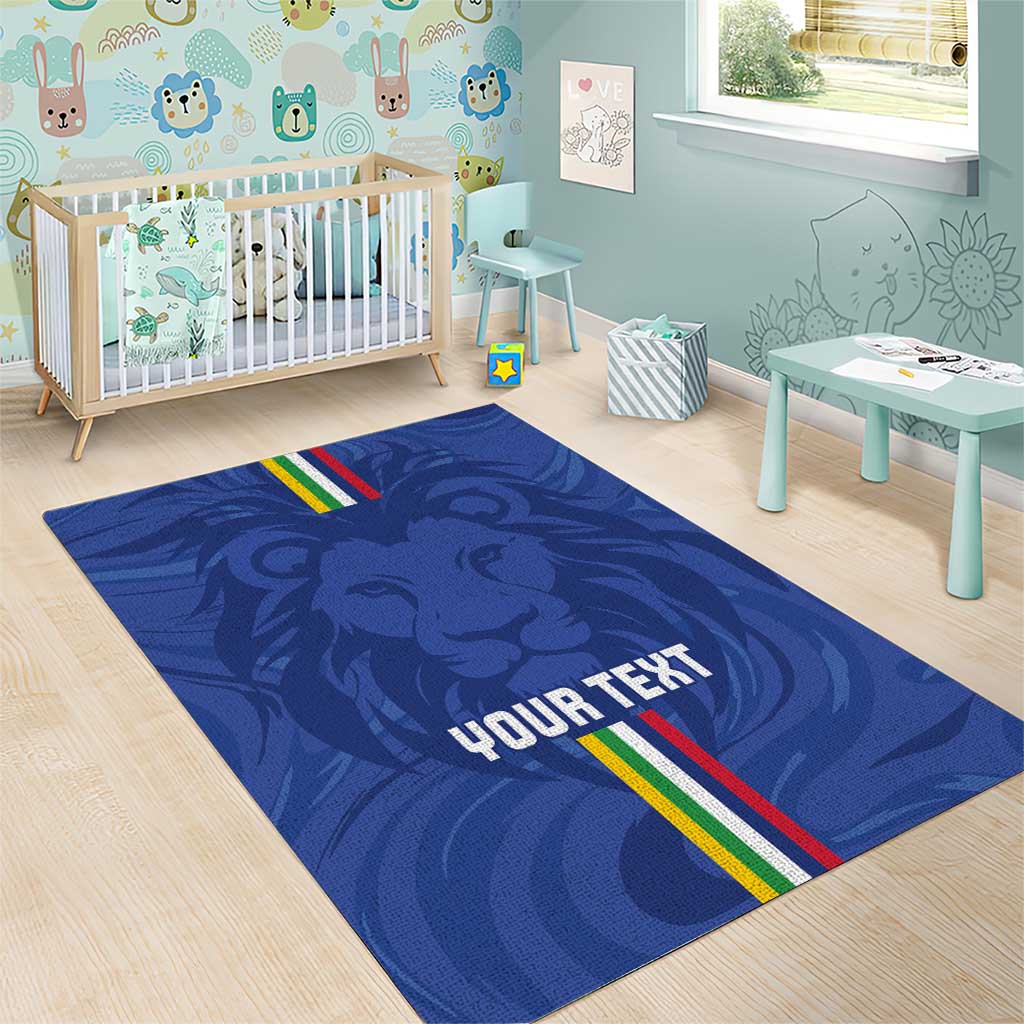 Custom Central African Republic Football Area Rug Go Les Fauves Go