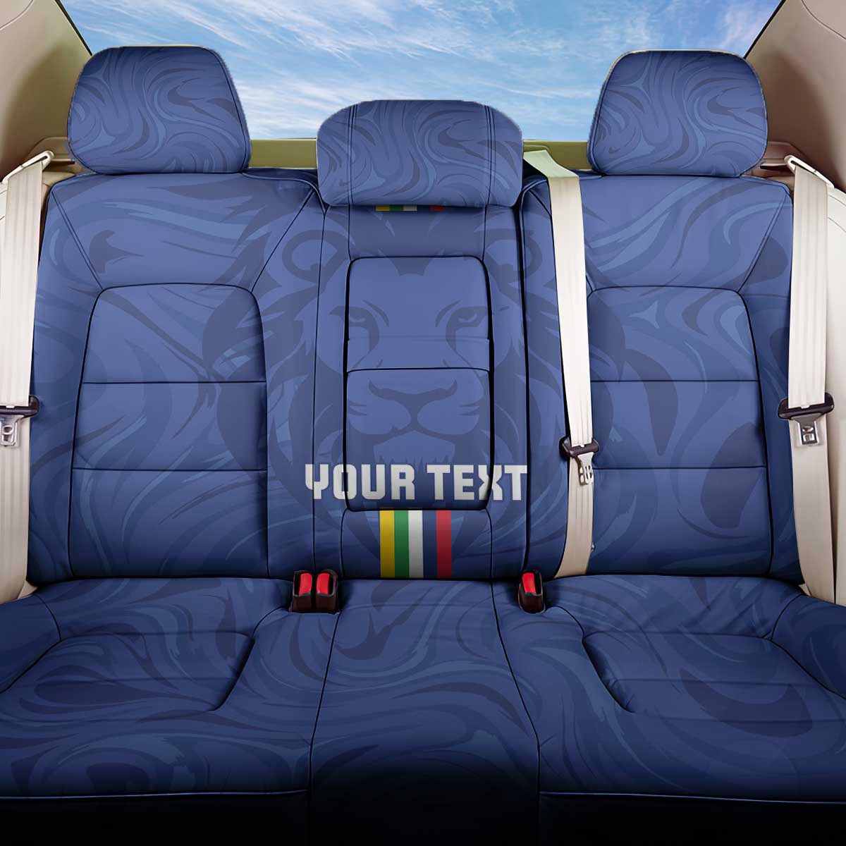 Custom Central African Republic Football Back Car Seat Cover Go Les Fauves Go