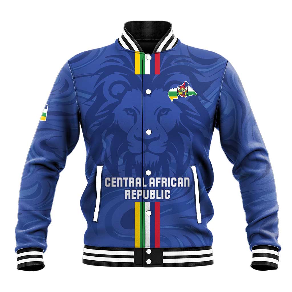 Custom Central African Republic Football Baseball Jacket Go Les Fauves Go