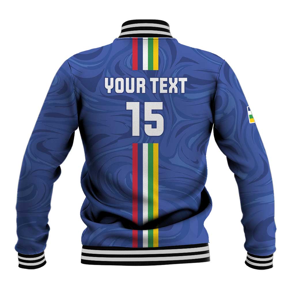 Custom Central African Republic Football Baseball Jacket Go Les Fauves Go