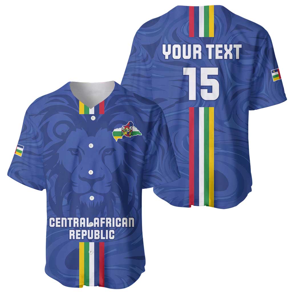 Custom Central African Republic Football Baseball Jersey Go Les Fauves Go