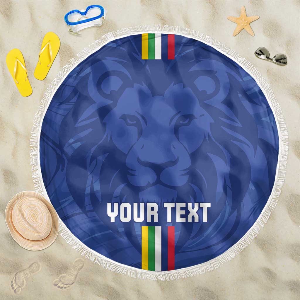Custom Central African Republic Football Beach Blanket Go Les Fauves Go