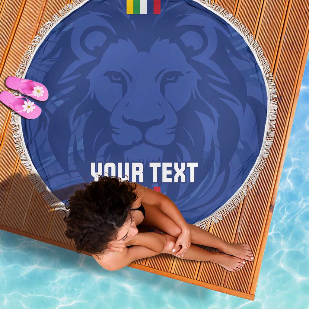 Custom Central African Republic Football Beach Blanket Go Les Fauves Go