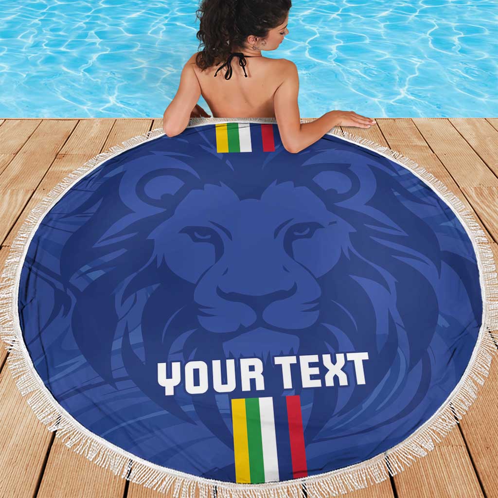 Custom Central African Republic Football Beach Blanket Go Les Fauves Go