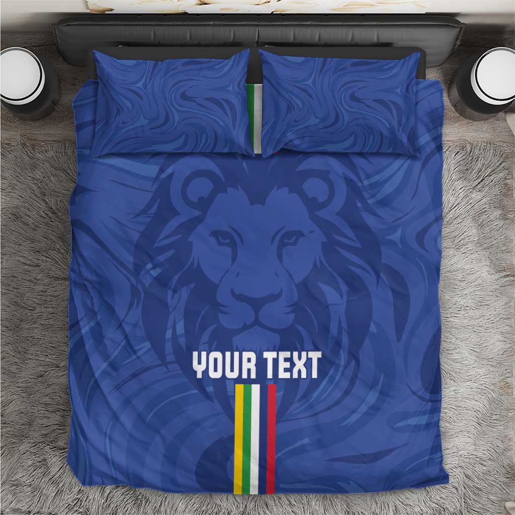 Custom Central African Republic Football Bedding Set Go Les Fauves Go