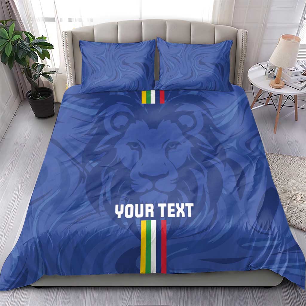 Custom Central African Republic Football Bedding Set Go Les Fauves Go