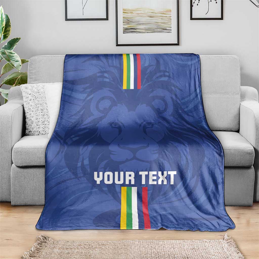Custom Central African Republic Football Blanket Go Les Fauves Go