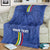 Custom Central African Republic Football Blanket Go Les Fauves Go