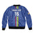 Custom Central African Republic Football Bomber Jacket Go Les Fauves Go