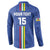 Custom Central African Republic Football Button Sweatshirt Go Les Fauves Go