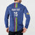 Custom Central African Republic Football Button Sweatshirt Go Les Fauves Go