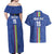 Custom Central African Republic Football Couples Matching Off Shoulder Maxi Dress and Hawaiian Shirt Go Les Fauves Go