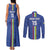Custom Central African Republic Football Couples Matching Tank Maxi Dress and Long Sleeve Button Shirt Go Les Fauves Go