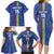 Custom Central African Republic Football Family Matching Long Sleeve Bodycon Dress and Hawaiian Shirt Go Les Fauves Go