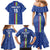 Custom Central African Republic Football Family Matching Mermaid Dress and Hawaiian Shirt Go Les Fauves Go