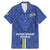 Custom Central African Republic Football Family Matching Mermaid Dress and Hawaiian Shirt Go Les Fauves Go