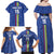 Custom Central African Republic Football Family Matching Off Shoulder Maxi Dress and Hawaiian Shirt Go Les Fauves Go