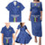 Custom Central African Republic Football Family Matching Puletasi and Hawaiian Shirt Go Les Fauves Go
