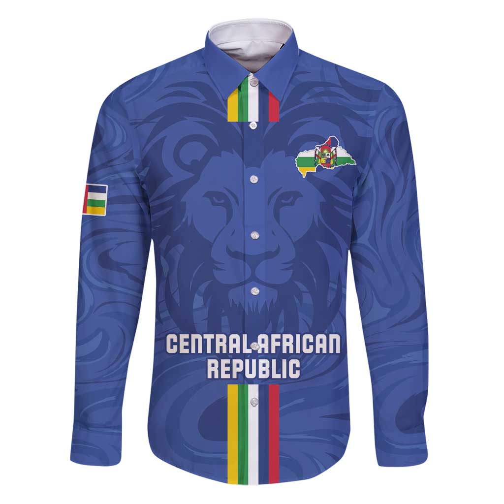 Custom Central African Republic Football Family Matching Puletasi and Hawaiian Shirt Go Les Fauves Go