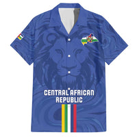Custom Central African Republic Football Family Matching Short Sleeve Bodycon Dress and Hawaiian Shirt Go Les Fauves Go
