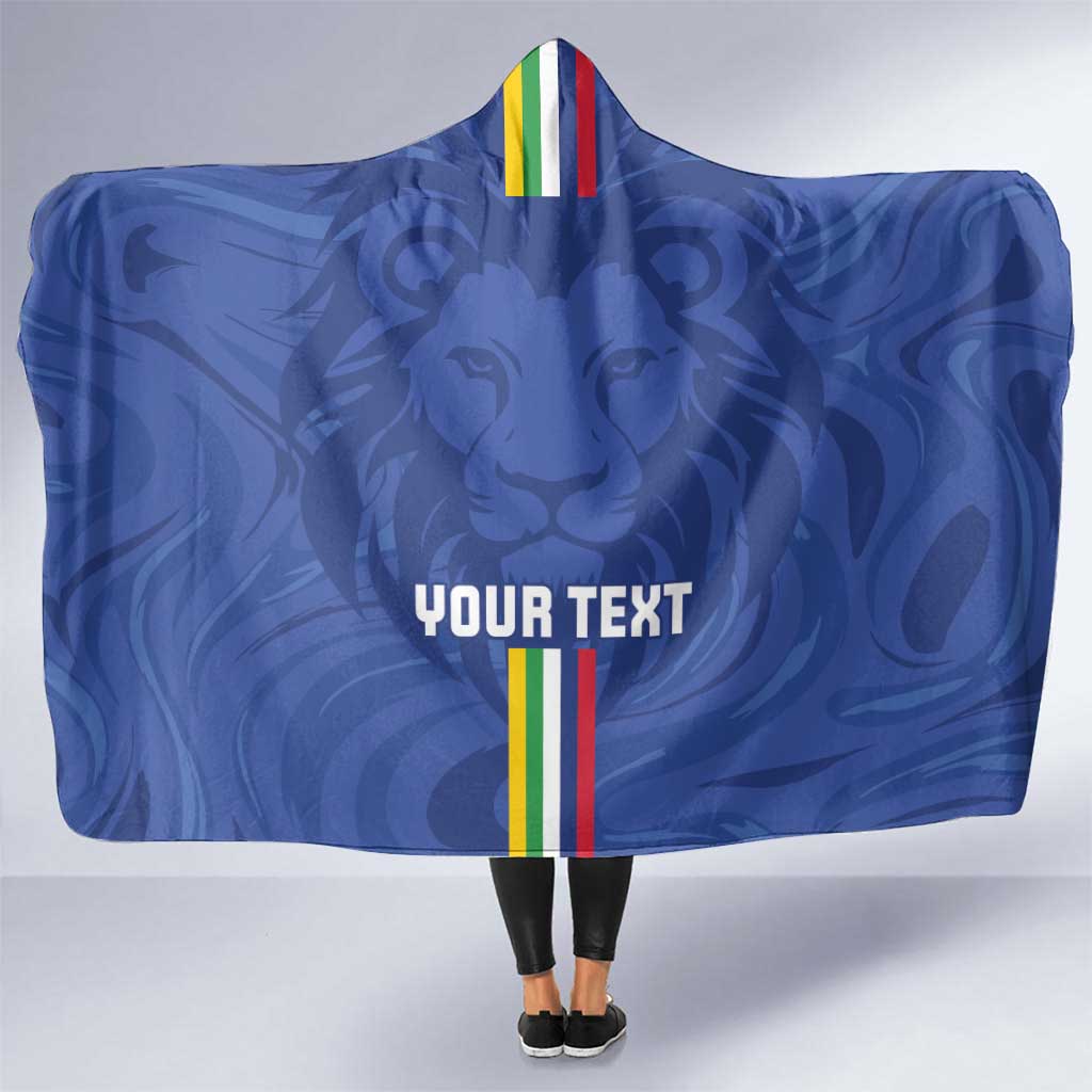 Custom Central African Republic Football Hooded Blanket Go Les Fauves Go