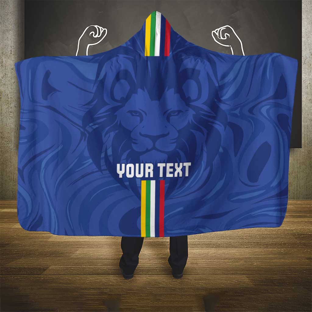 Custom Central African Republic Football Hooded Blanket Go Les Fauves Go