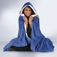 Custom Central African Republic Football Hooded Blanket Go Les Fauves Go