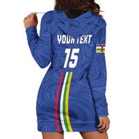 Custom Central African Republic Football Hoodie Dress Go Les Fauves Go