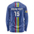 Custom Central African Republic Football Long Sleeve Shirt Go Les Fauves Go