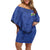 Custom Central African Republic Football Off Shoulder Short Dress Go Les Fauves Go
