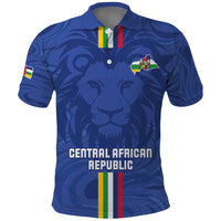 Custom Central African Republic Football Polo Shirt Go Les Fauves Go