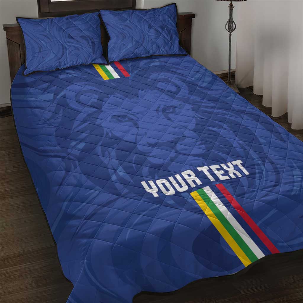 Custom Central African Republic Football Quilt Bed Set Go Les Fauves Go