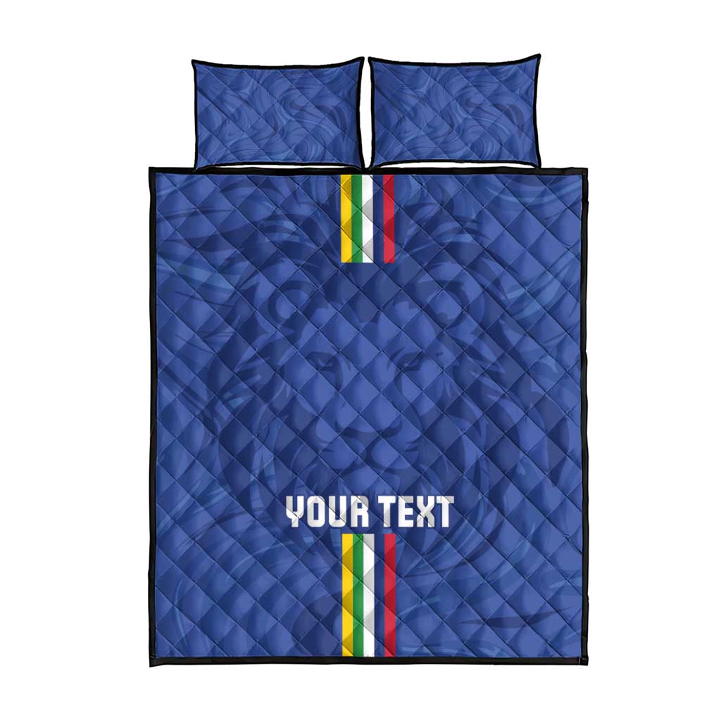 Custom Central African Republic Football Quilt Bed Set Go Les Fauves Go