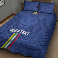 Custom Central African Republic Football Quilt Bed Set Go Les Fauves Go