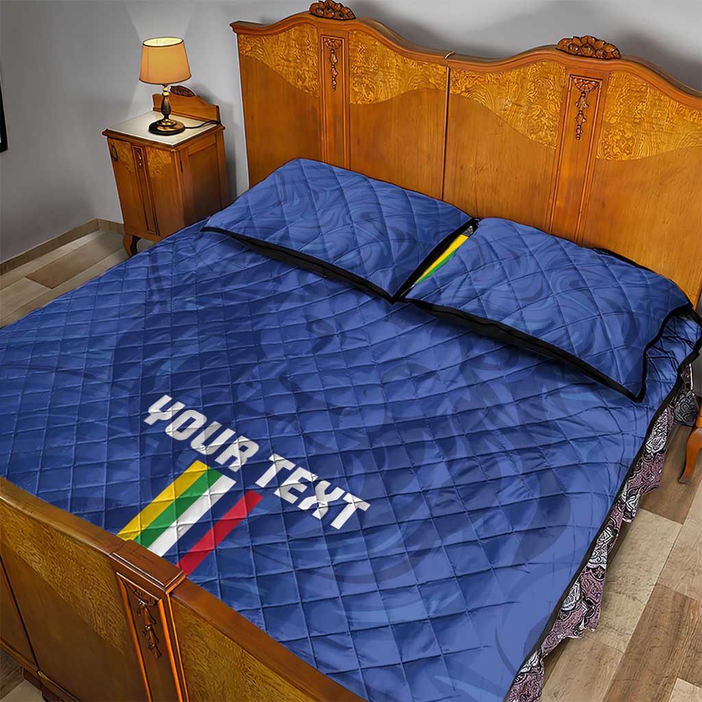 Custom Central African Republic Football Quilt Bed Set Go Les Fauves Go