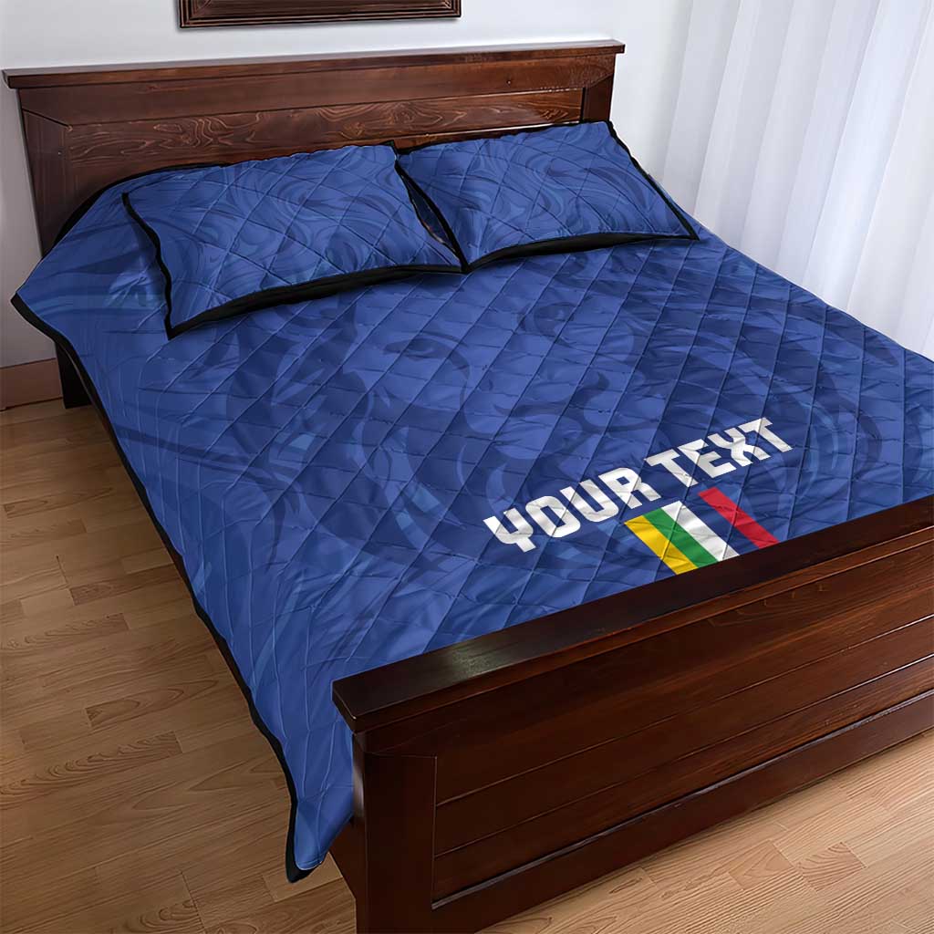 Custom Central African Republic Football Quilt Bed Set Go Les Fauves Go