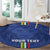 Custom Central African Republic Football Round Carpet Go Les Fauves Go