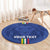 Custom Central African Republic Football Round Carpet Go Les Fauves Go