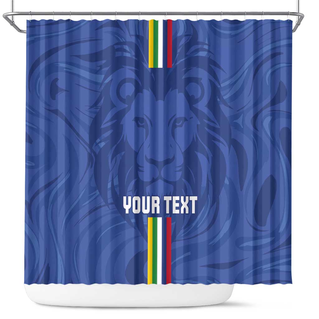 Custom Central African Republic Football Shower Curtain Go Les Fauves Go