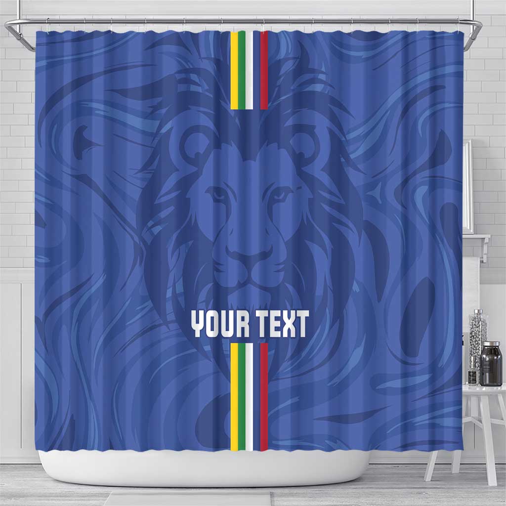 Custom Central African Republic Football Shower Curtain Go Les Fauves Go